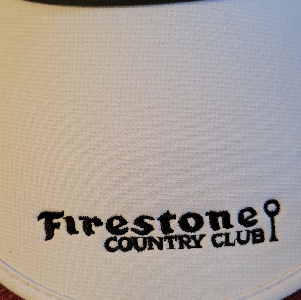 Kate Lord Head White and Black Firestone CC Visor